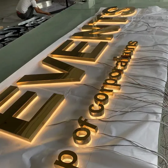 Custom LED Advertising Letter Sign for Small Business Promotion