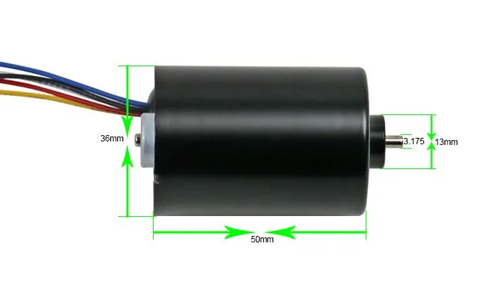 3650bl High Speed Electric Brushless Motor 36mm Diameter 12V 24V Micro BLDC Motor with Controller