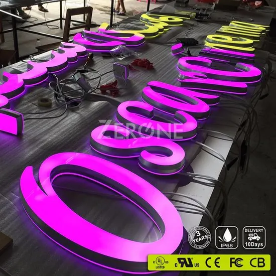 Custom LED Sign Channel Letters Signs Acrylic Illuminated LED Sign Advertising Board