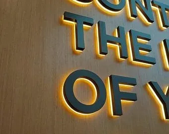 Custom Made Signs 3D Channel Letters Illuminated Signage Company Door Backlit Signs