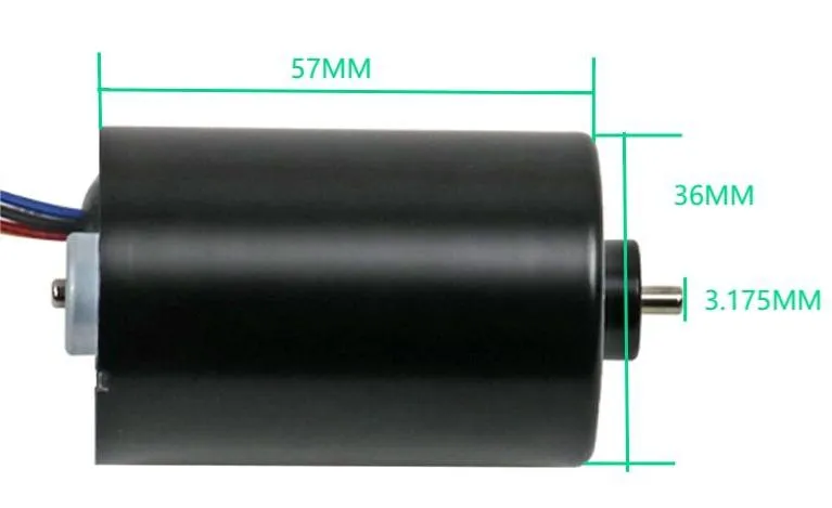 36mm Diameter Micro DC Brushless Motor 3657bl Electric BLDC Motor with PWM/ Brake/ Forward/ Reverse