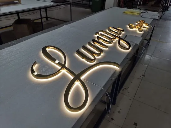 Custom Outdoor Mall Shop Sign Channel Letters Backlit Metal Signs How Make Signs Custom 3D Signage