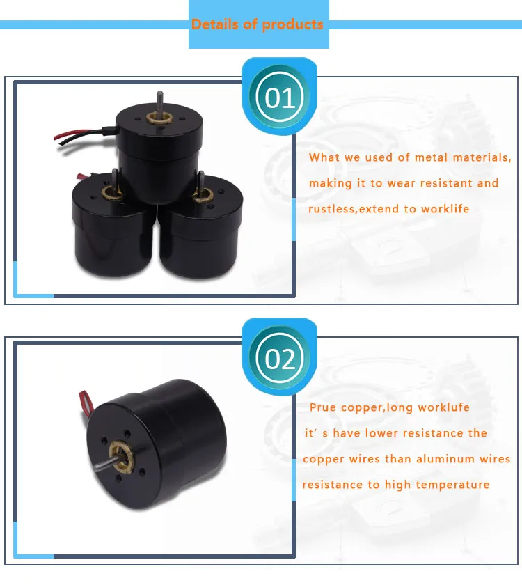 4030bl 12V 24V Brushless DC Mini Motor 40mm Diameter BLDC Electric DC Motor for Household Application