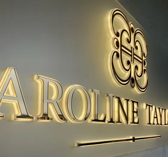 Custom Signs Stainless Steel LED Channel Letter Sign Indoor Business Light Logo Gold 3D Backlit Sign