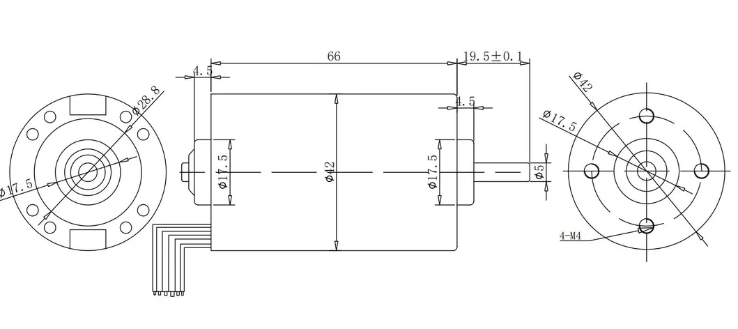 42mm Diameter Waterproof DC Brushless Motor 4260bl 12V 24V Micro Electric DC Motor with Ball Bearings