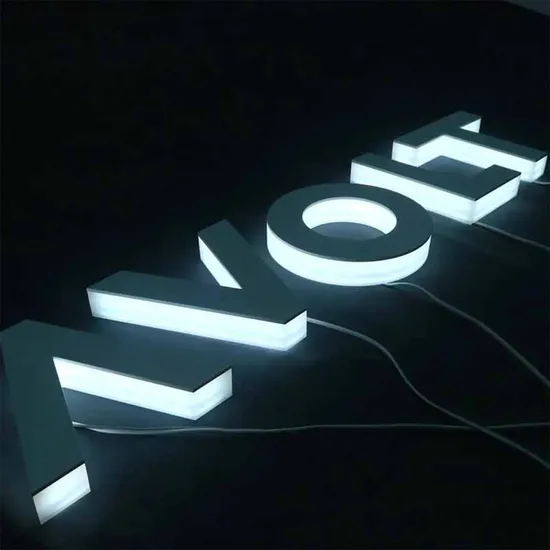 Customized LED Acrylic Backlit Signboard Luminous Light up Letters Signage