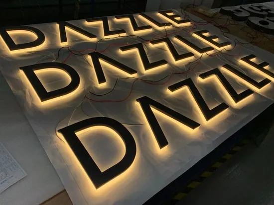 Customized Signage Backlit 3D LED Business Sign Channel Letter Sign Company Sign