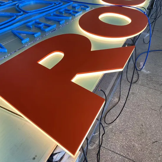 Erybaysign Custom Big LED Letters Light up Letter Sign Acrylic Backlit Signage