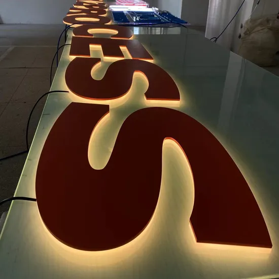 Erybaysign Custom Big LED Letters Light up Letter Sign Acrylic Backlit Signage