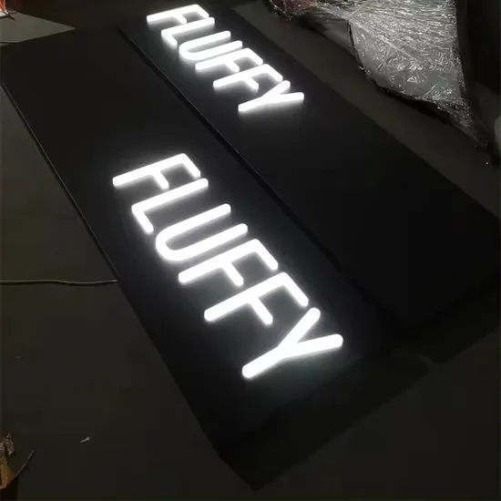 Factory Customized Outdoor LED Light Box Business Storefront Light up Letters Signs