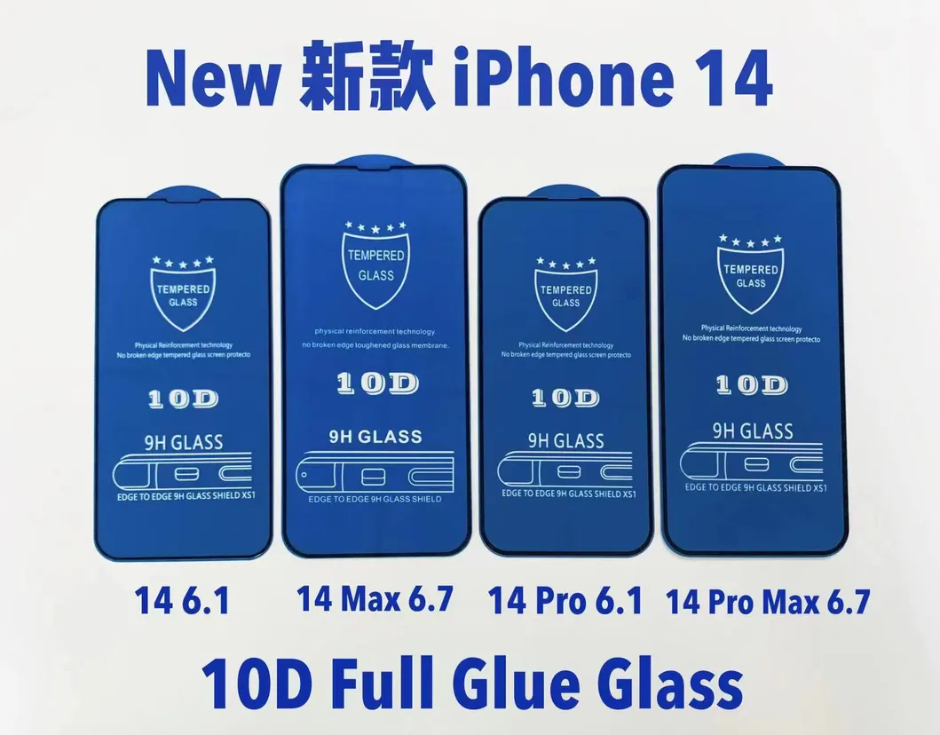 10d Tempered Glass Transparent Full Glue Screen Protector Bulletproof Glass