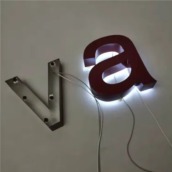 Factory Outlet Backlit 3D LED Letter Light Logo Sign Storefront Signage Custom