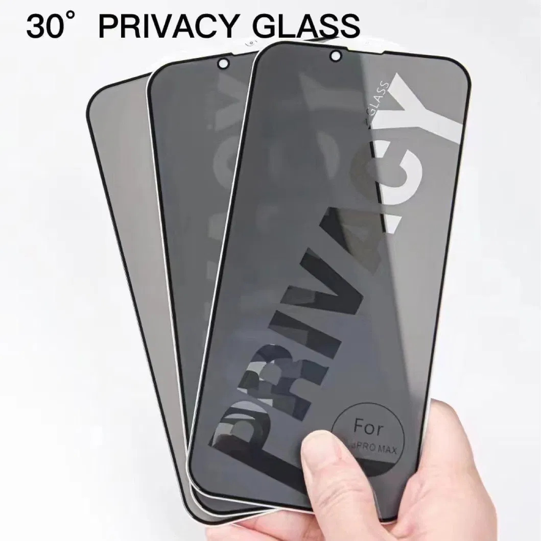 Anti Spy 0.33mm Tempered Glass Screen Protector for iPhone 15 14 Plus 11 12 13 Mini PRO Max Premium Privacy Screen Protector