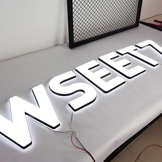 Illuminated Signage LED Sign Front Back Lit Acrylic Channel Letters Sign Business for Custom Logo Sign