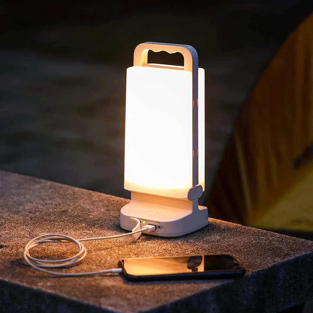 2-in-1 Dimmable Solar Camping Light, Waterproof Gear with USB Charging