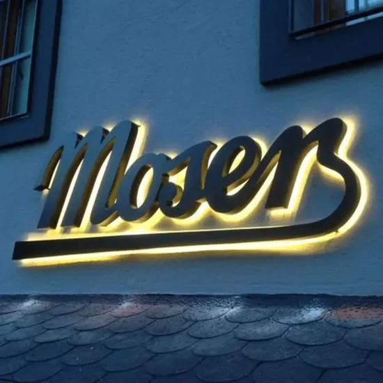 LED Backlit Channel Letters Signs Building Mounted Sign Illuminated Signboard Custom Commercial Logo