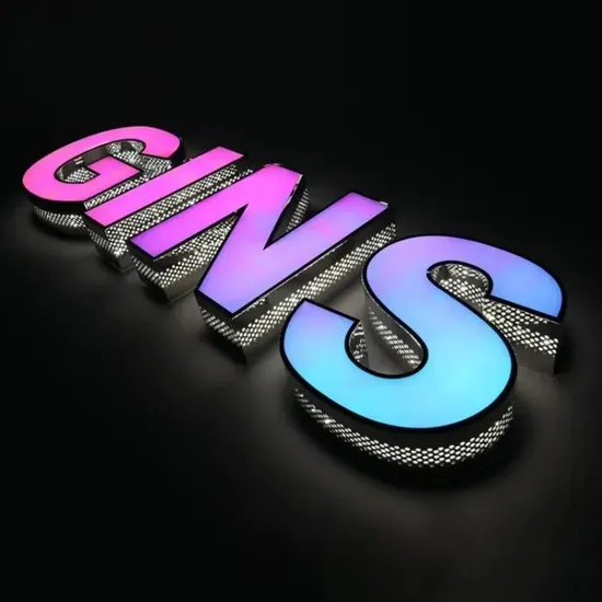 LED Channel Letter Sign 3D Metal Logo Customized Luminous Signage Shop Company Business Sign