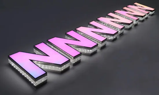 LED Channel Letter Sign 3D Metal Logo Customized Luminous Signage Shop Company Business Sign