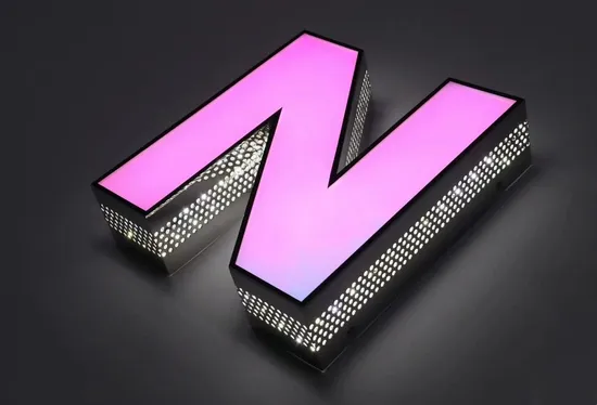 LED Channel Letter Sign 3D Metal Logo Customized Luminous Signage Shop Company Business Sign