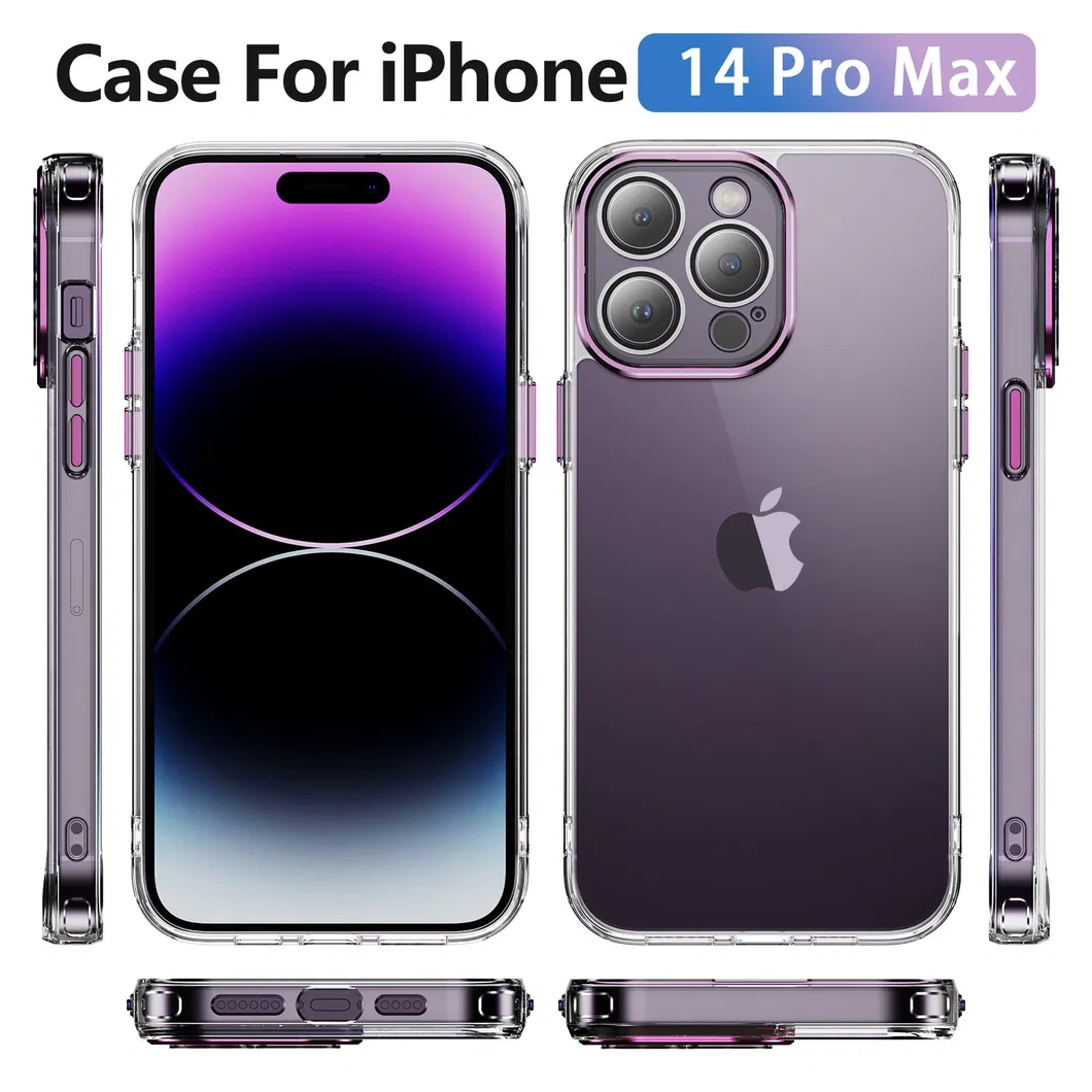 2.0mm Silicone TPU Mobile Phone Case for iPhone 15 14 13 7/8