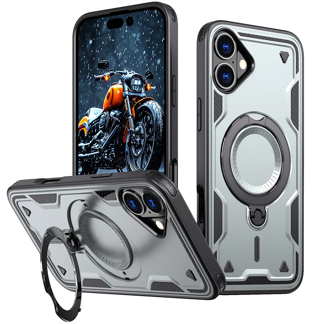 Amazon Standard Magnetic Phone Case for iPhone 16 Pixel 9 PRO with Metal Holder Stand