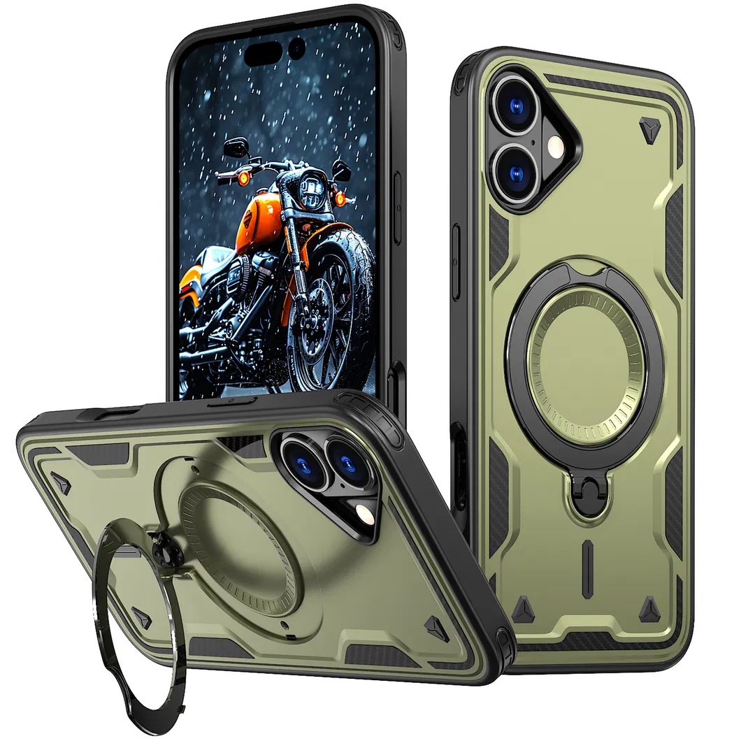 Amazon Standard Magnetic Phone Case for iPhone 16 Pixel 9 PRO with Metal Holder Stand