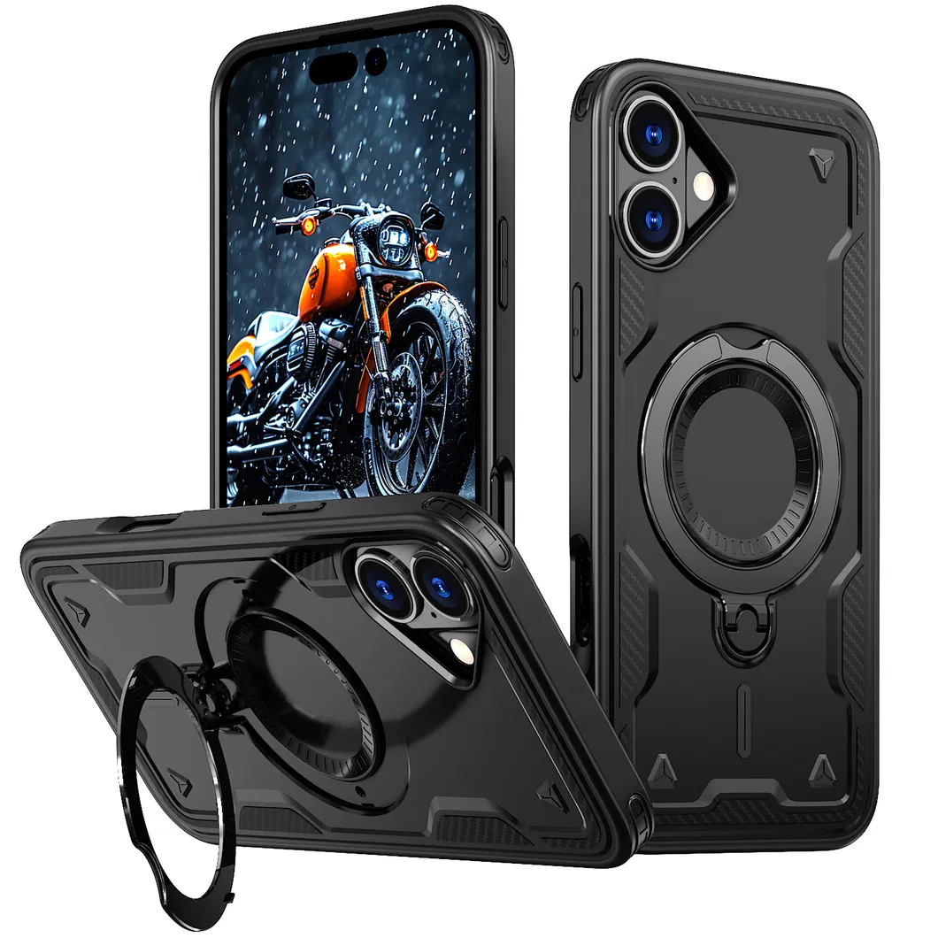 Amazon Standard Magnetic Phone Case for iPhone 16 Pixel 9 PRO with Metal Holder Stand