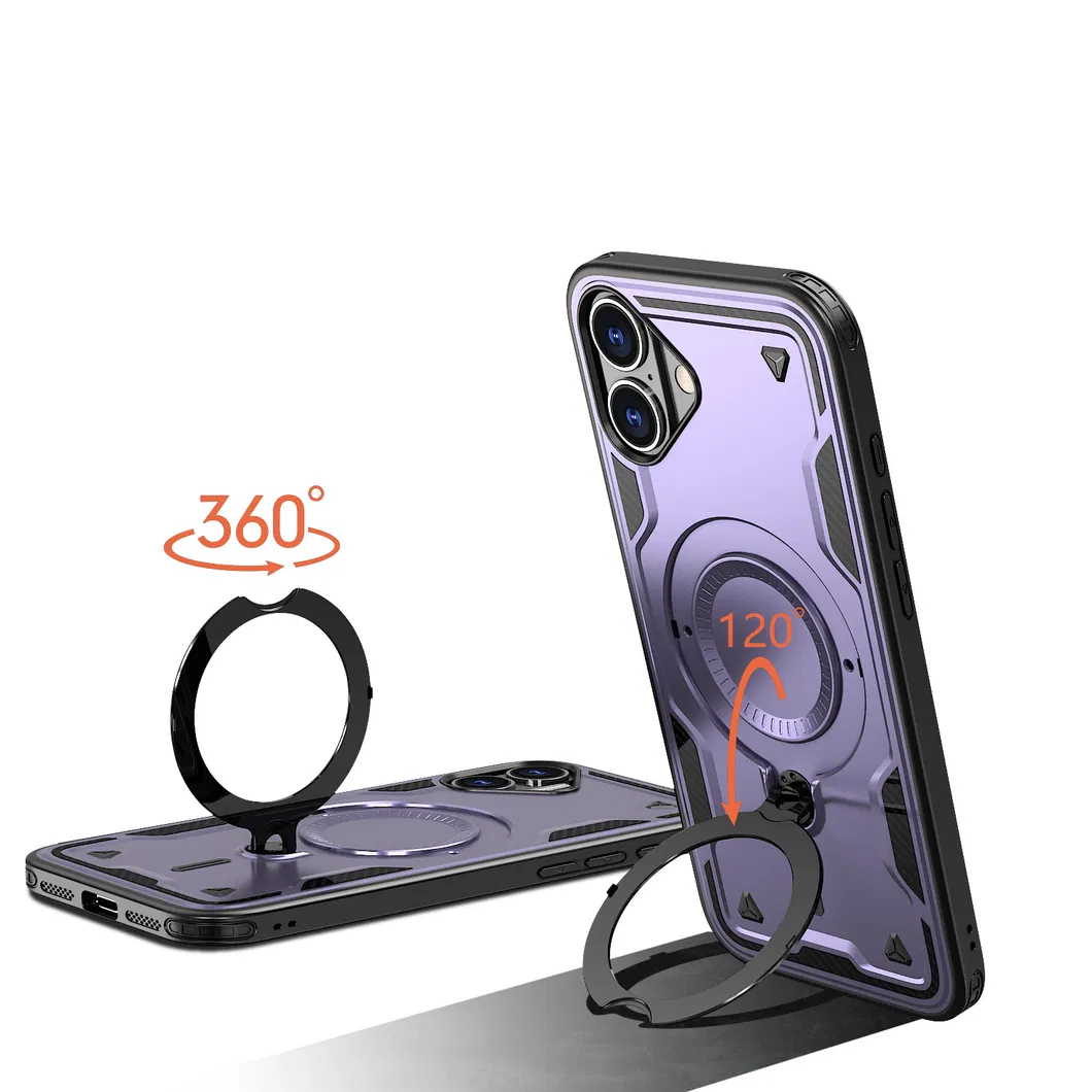 Amazon Standard Magnetic Phone Case for iPhone 16 Pixel 9 PRO with Metal Holder Stand