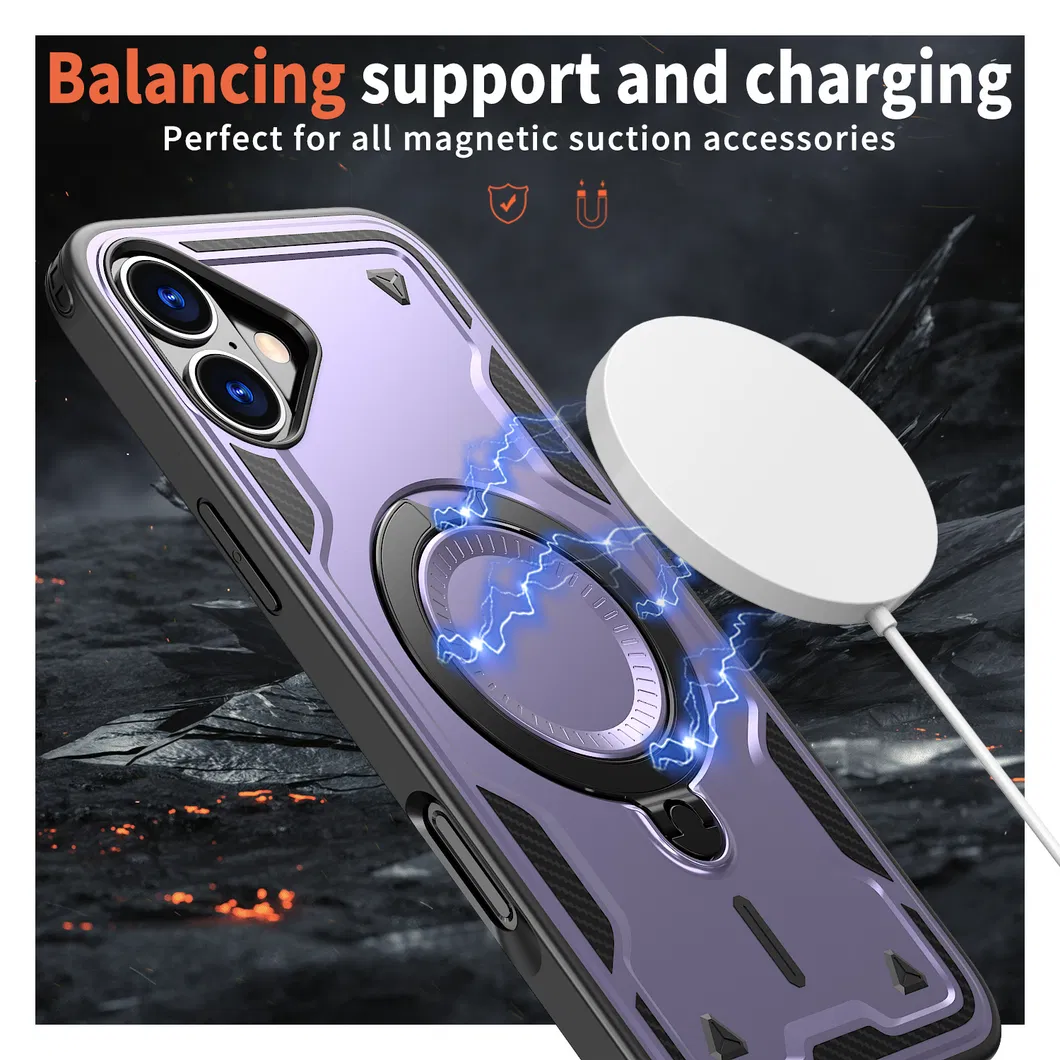 Amazon Standard Magnetic Phone Case for iPhone 16 Pixel 9 PRO with Metal Holder Stand