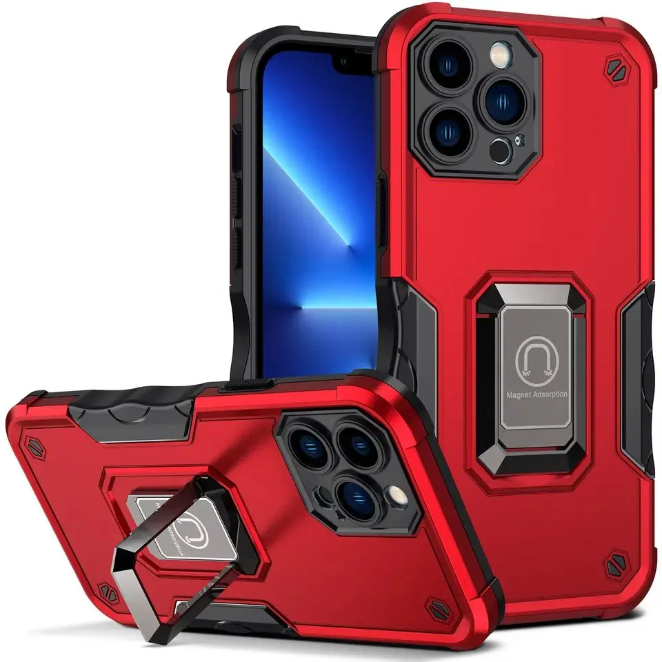 Armor Phone Case with Magnetic Built-in Kickstand for TCL Ion Z