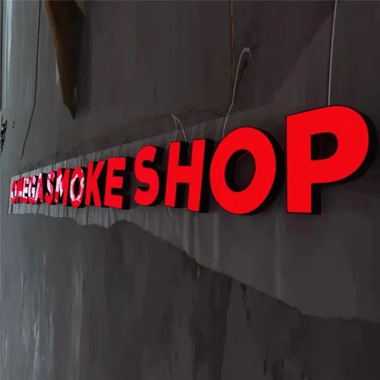 Outdoor Acrylic LED Channel Letters Shop Signs Frontlit Illuminated Shop Signs Advertising Signage