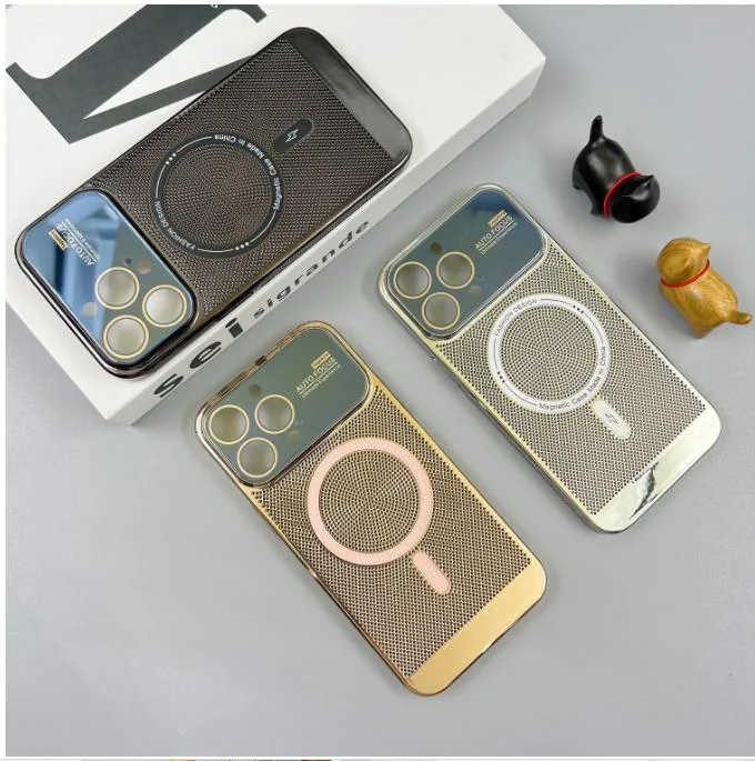 Big Window Magnetic Phone Case for iPhone 15 PRO Max 14PRO 13 12 Wireless Charge