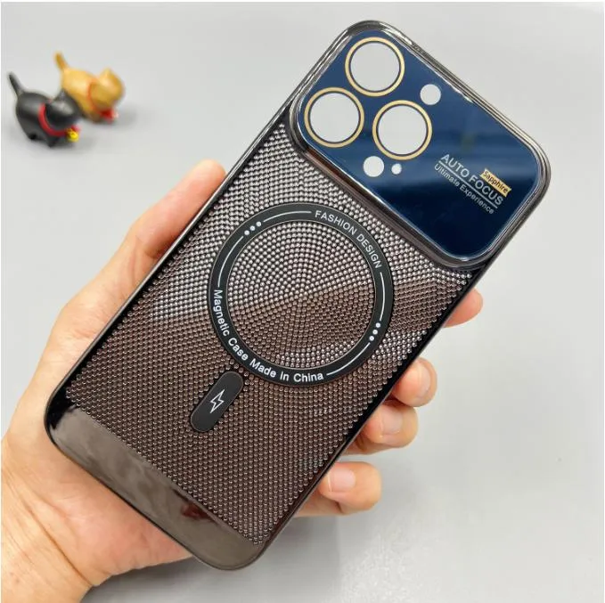 Big Window Magnetic Phone Case for iPhone 15 PRO Max 14PRO 13 12 Wireless Charge