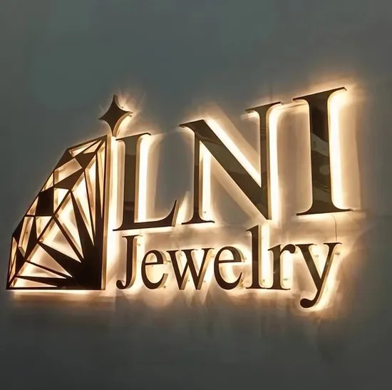 Outdoor Backlit Channel Letter Sign LED Letters 3D Custom LED Metal Logo Sign