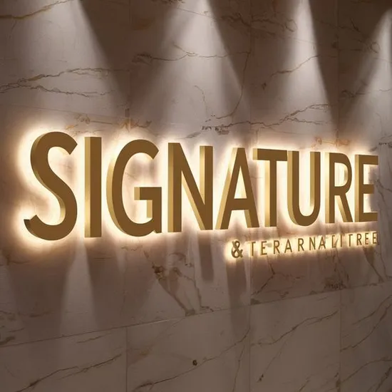 Outdoor Backlit Channel Letter Sign LED Letters 3D Custom LED Metal Logo Sign