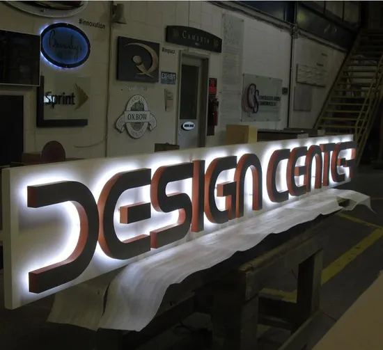 Outdoor Backlit Logo Metal Stainless Steel Acrylic LED Channel Letters Company Sign