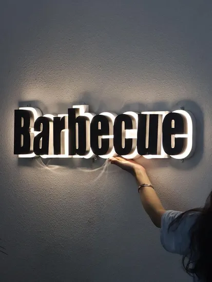 Outdoor Backlit Logo Metal Stainless Steel Acrylic LED Channel Letters Company Sign