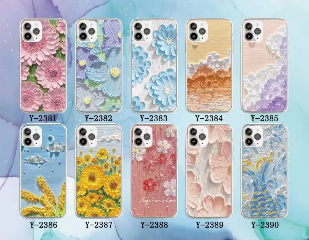 Cheap TPU Phone Cover Africa Mobile Case Flower Custom Print