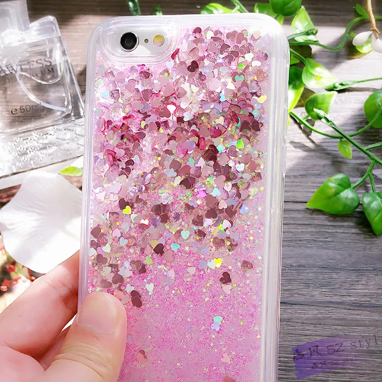 Colorful Liquid Quicksand Phone Case for 15 PRO Samsung S23 Ultra A72 A73 A53 Glitter Liquid Case