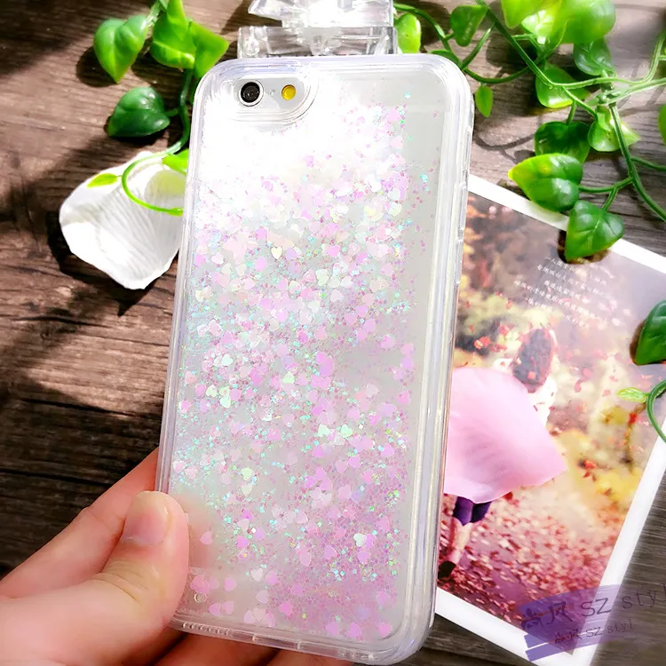 Colorful Liquid Quicksand Phone Case for 15 PRO Samsung S23 Ultra A72 A73 A53 Glitter Liquid Case