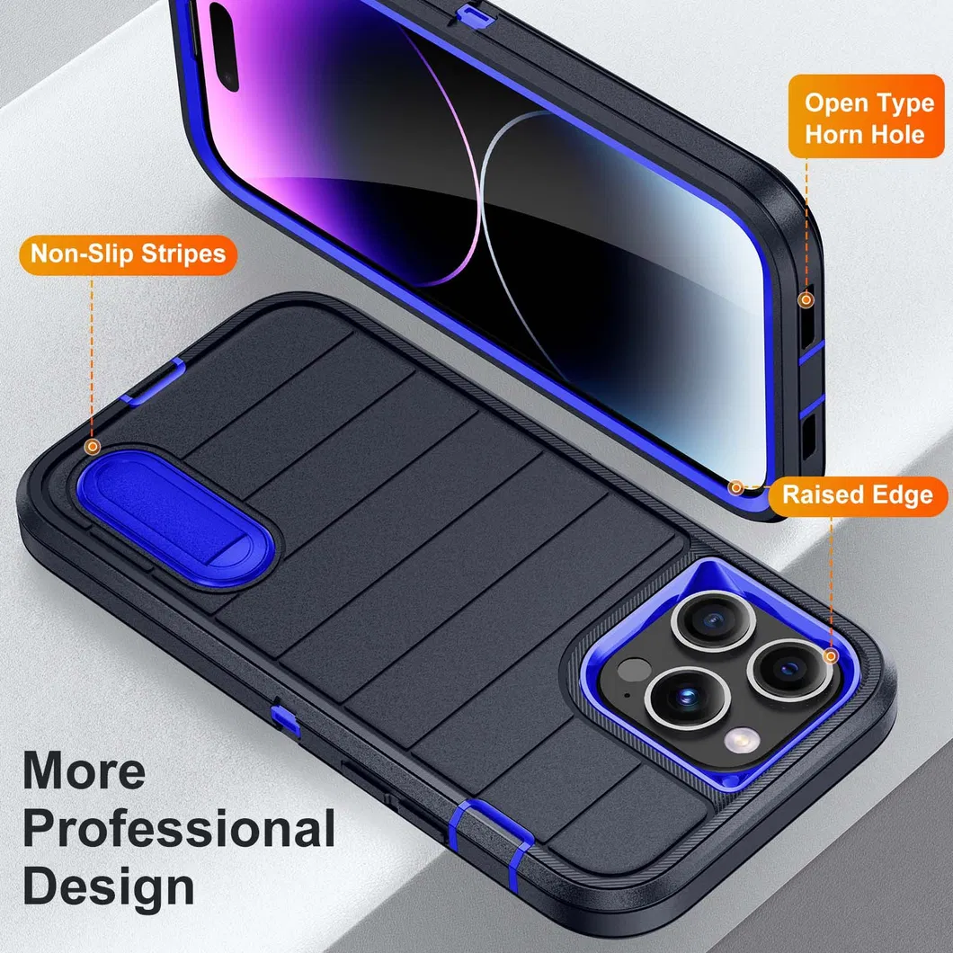 Defender Anti-Dust Heavy Duty 2-in-1 Armor Phone Case for iPhone 15 PRO Max Back Cover