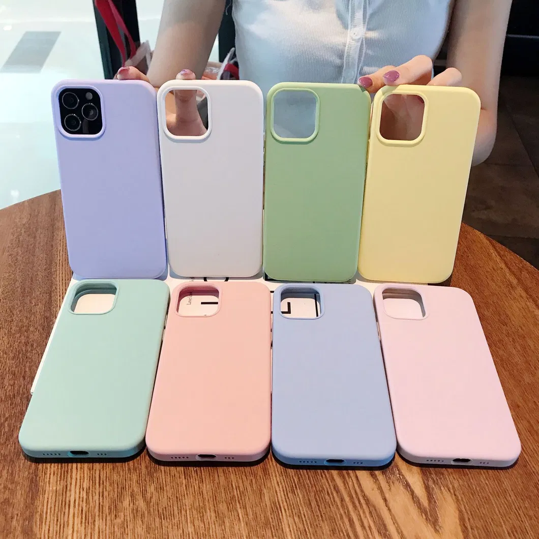 Dopamine Color Ins Jelly Liquid Silicone Mobile Phone Case for iPhone 15