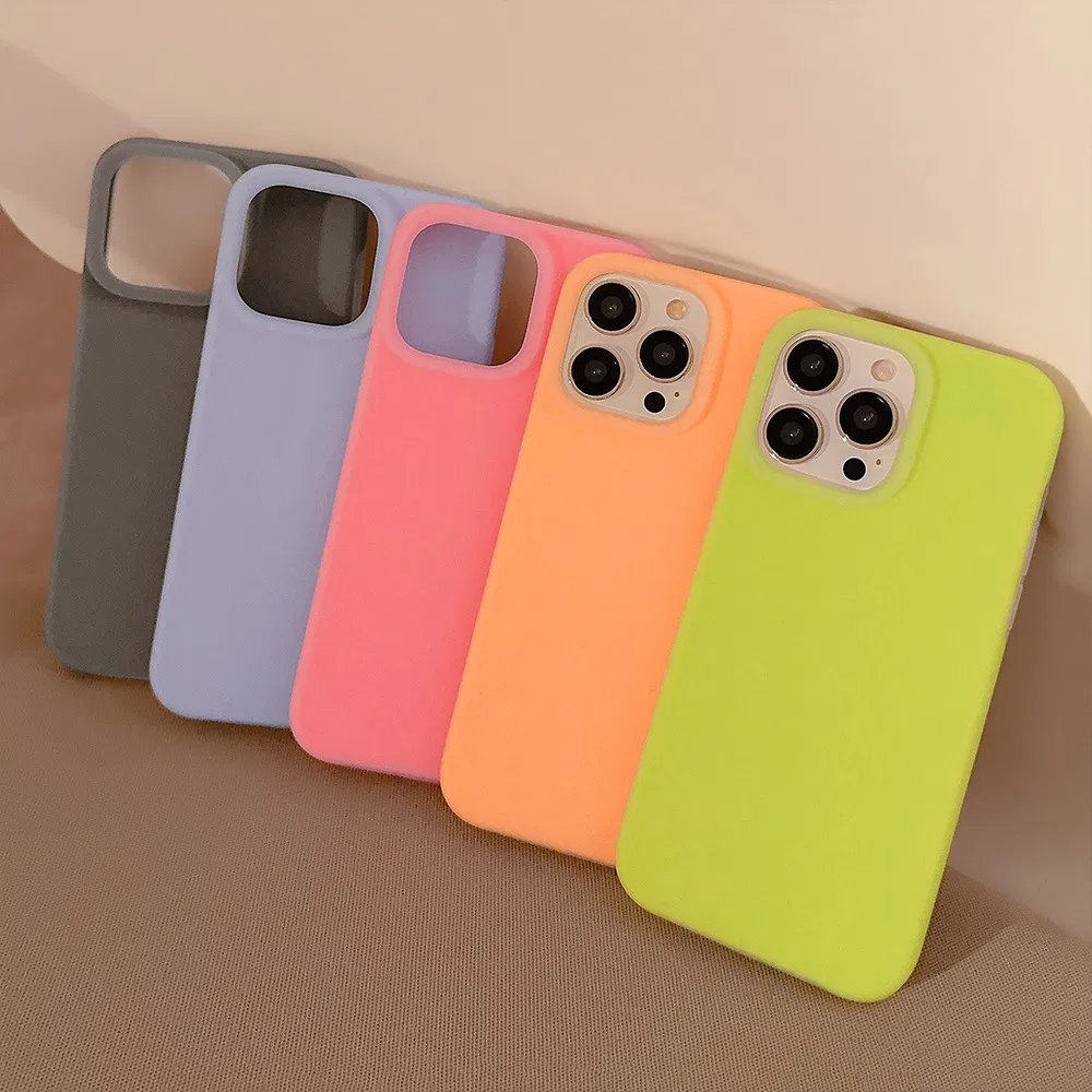 Dopamine Color Ins Jelly Liquid Silicone Mobile Phone Case for iPhone 15