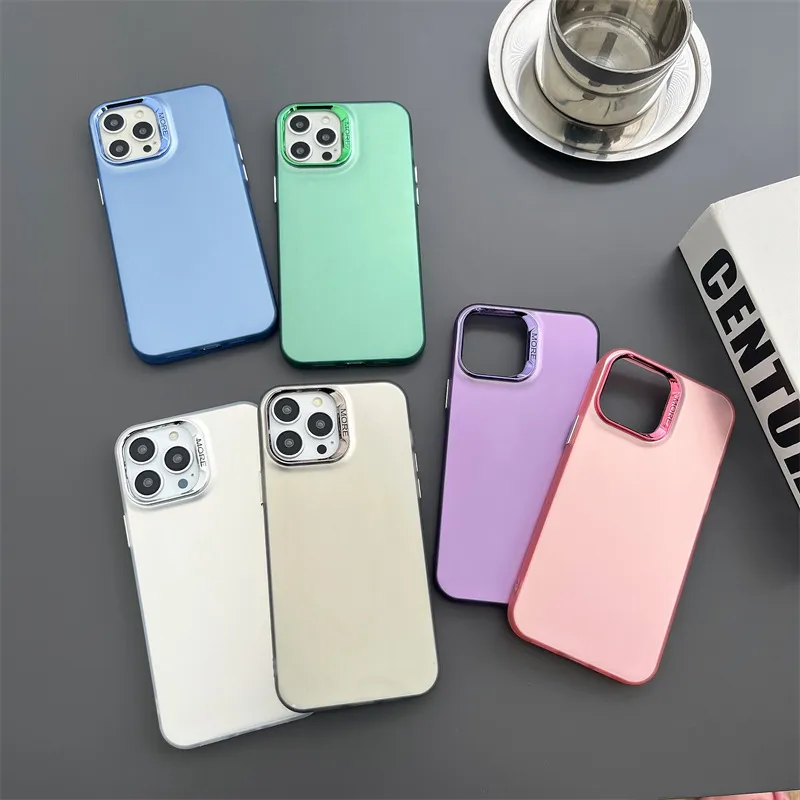 Dubble IMD Phone Case for iPhone 15 PRO Max Electroplating Lens Frame