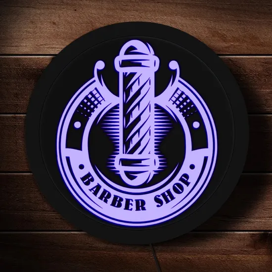 Round LED Neon Acrylic Light LED Round Business Sign Neon Sign Circle