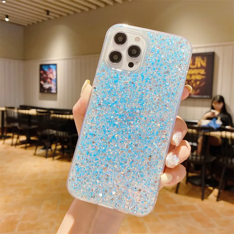 Fashion Bling Bling Style iPhone14PRO Diamond Pattern Starry Sky Soft Cell Phone Back Cover iPhone 13 Phone Case for iPhone12