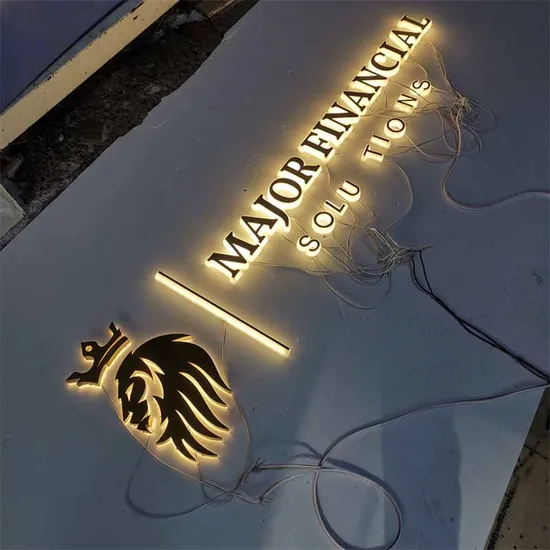 Waterproof Backlit Electronic Signage Fabricated Stainless Steel LED Letters