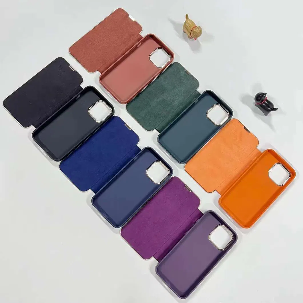 High-End PU Leather Phone Case Flip Cover Card Wallet Mobile Phone Accessories