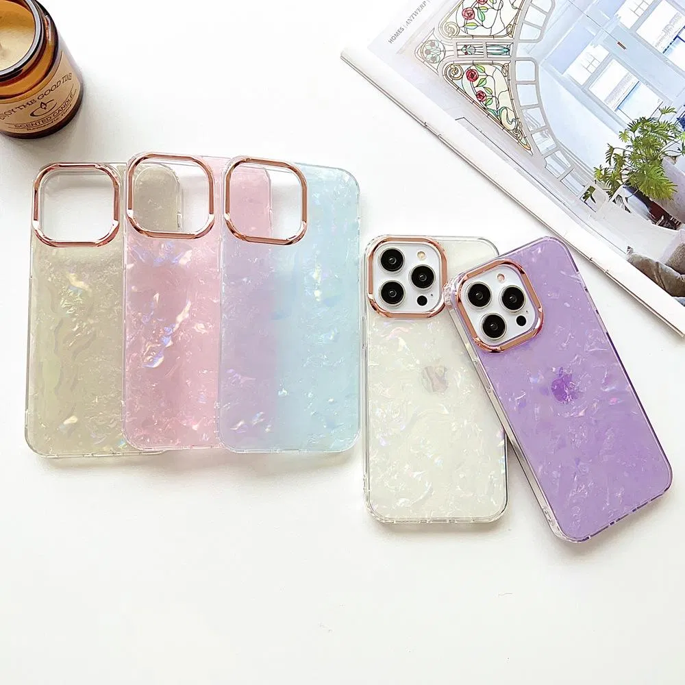 Ins Style Fancy Shell Electroplating Mobile Cell Cover for iPhone15 Phone Case for iPhone 11 12 13 14 PRO Plus Max