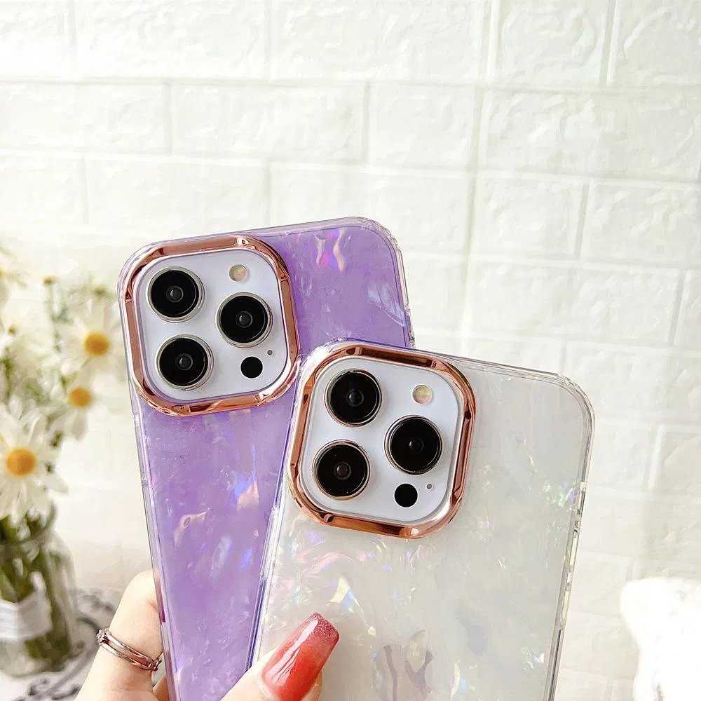 Ins Style Fancy Shell Electroplating Mobile Cell Cover for iPhone15 Phone Case for iPhone 11 12 13 14 PRO Plus Max